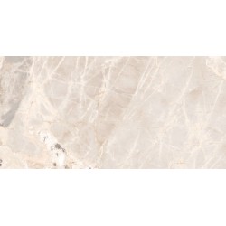 Porcelánico Quarzite de TAU ceràmica en color White, acabado BRU pulido, formato 60x120 cm
