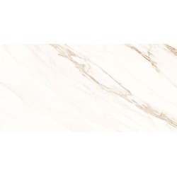 Porcelánico Lucca de TAU ceràmica en color White, acabado pulido, formato 60x120 cm