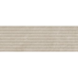 Revestimiento decorativo Slat de la colección Eterna de Cifre en color Sand, acabado mate, con relieve, formato 30x90 cm