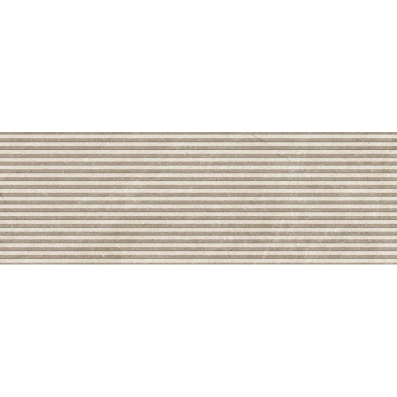 Revestimiento decorativo Slat de la colección Eterna de Cifre en color Sand, acabado mate, con relieve, formato 30x90 cm