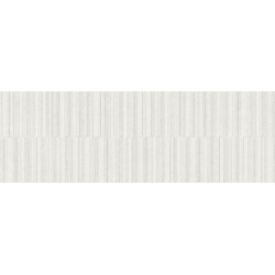Revestimiento decorativo Key de la colección Cala de Cifre en color White, acabado mate, con relieve, formato 40x120 cm