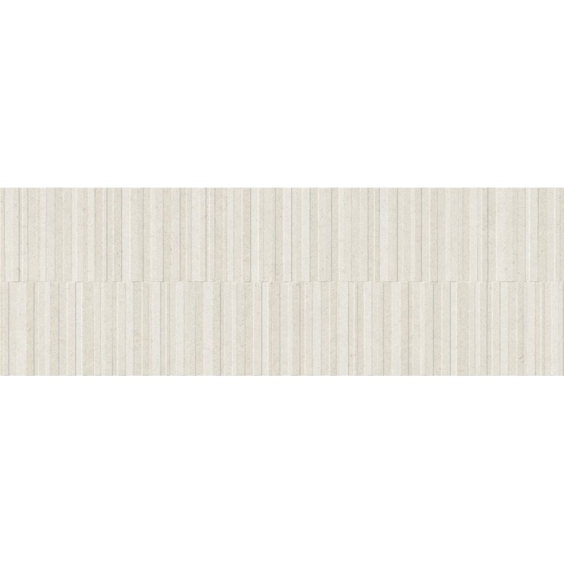 Revestimiento decorativo Key de la colección Cala de Cifre en color Sand, acabado mate, con relieve, formato 40x120 cm
