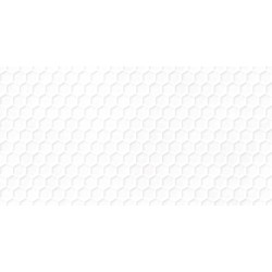 Revestimiento Omni Alvea de Peronda en color White, acabado natural, con relieve hexagonal en formato 60x120 cm