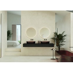 Lámina porcelánica Madison de Keratile en color Sand, acabado mate, formato 120x280 cm