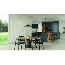 Lámina porcelánica Madison de Keratile en color Grey, acabado mate, formato 120x280 cm