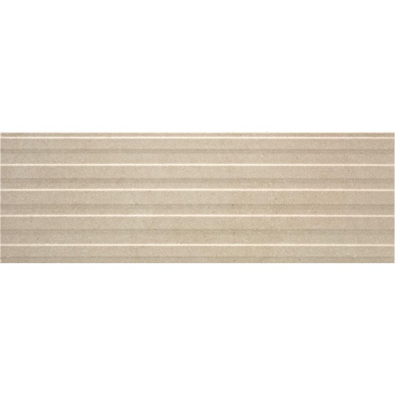 Decorado con relieve Madison Spring de Keratile en color Sand, acabado mate, formato 25x75 cm