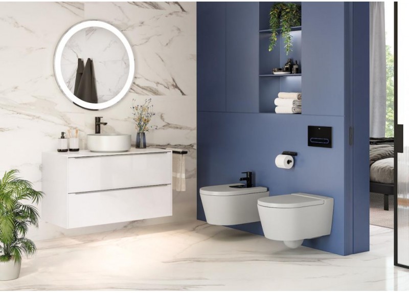 LAVABO INSPIRA ROUND BLANCO BRILLO 37X37X14