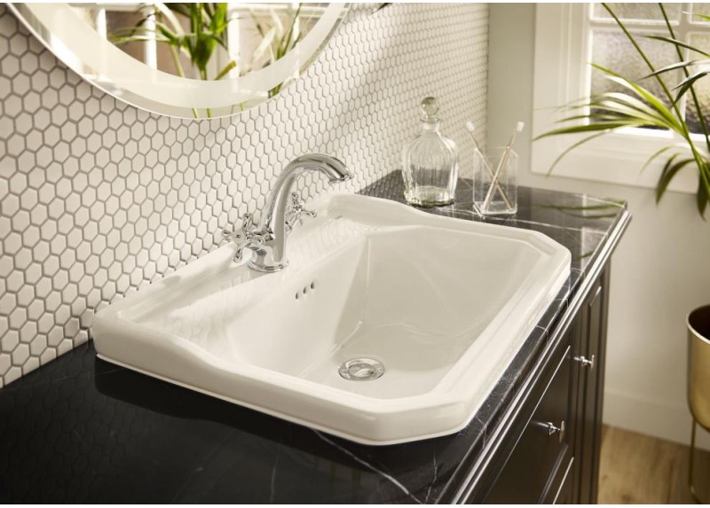 LAVABO CARMEN BLANCO BRILLO 60X45X20