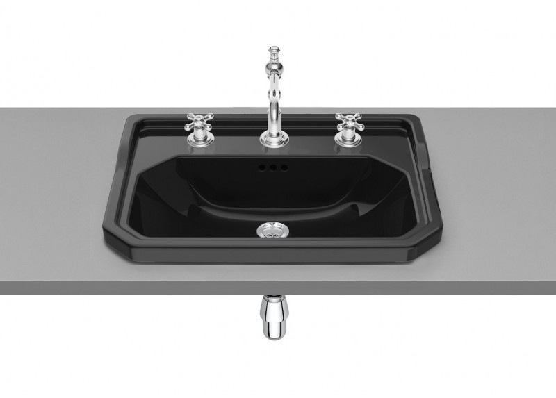 Lavabo de color Negro de Roca Sanitarios Lavabo de color Negro de Roca Sanitarios