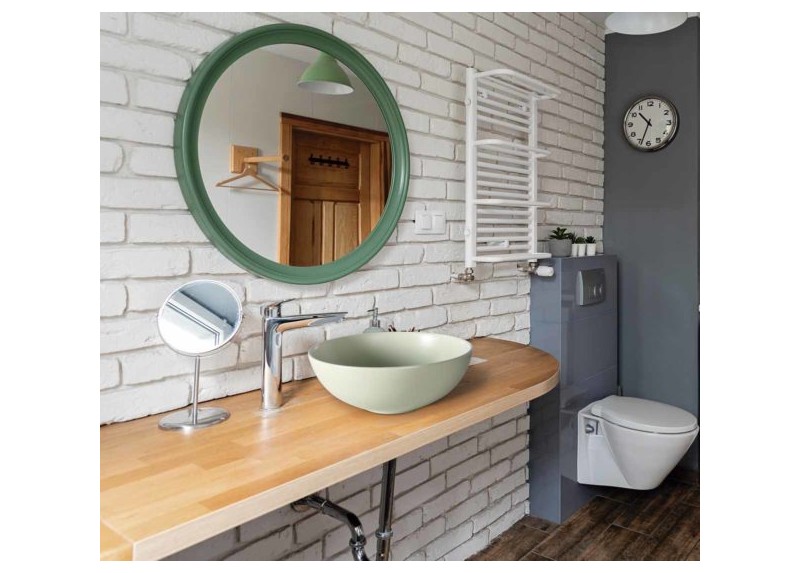 LAVABO CERAM VERDE 38,5X38,5X14