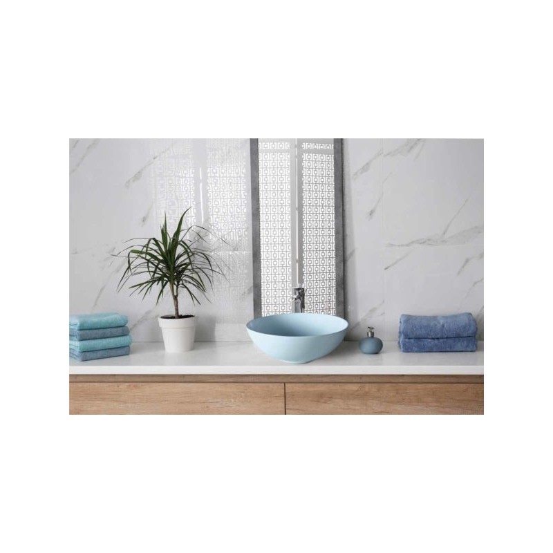 LAVABO CERAM AZUL 38,5X38,5X14