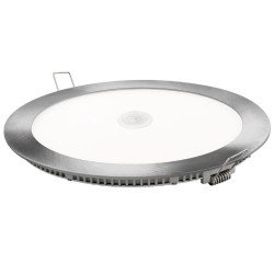 DOWNLIGHT LED SENSOR REDONDO PLATA 18 W FRÍA