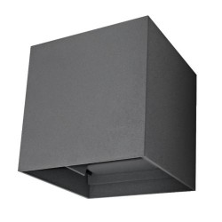 APLIQUE LED LUXE CUBO GRIS...