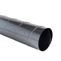 TUBO HELICOIDAL 3 METROS Ø100 GALVANIZADO 0,5 MM