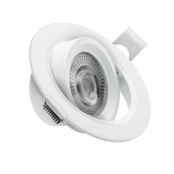 Aro Led Basculante Redondo Blanco 7 W