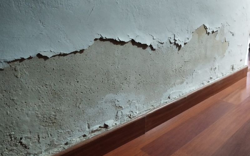 Humedad en las paredes es normalmente capilaridad