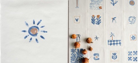 Azulejos Santorini de Ribesalbes