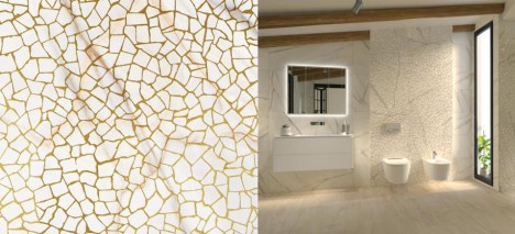 Azulejos Viena Gold de Durstone