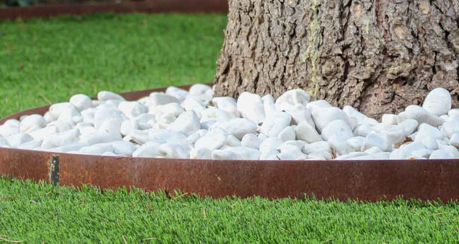 Canto rodado Blanco piedra de mármol, 25kg, Piedras decorativas para  Jardín o espacios exteriores, 20/40