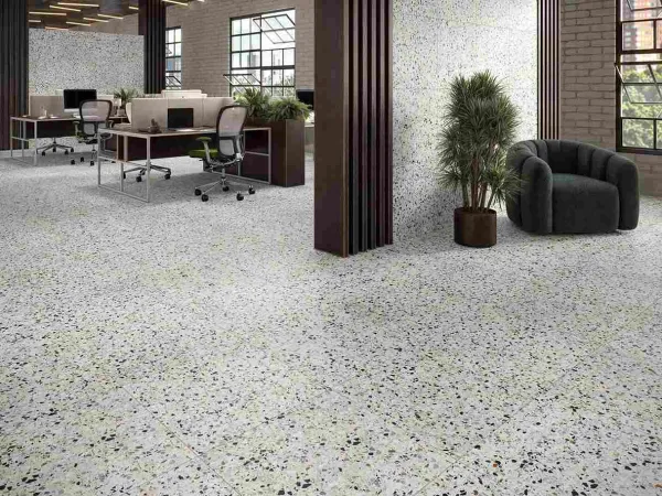 Ambiente con azulejos en tonos neutros