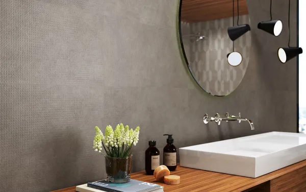 Baño con azulejos