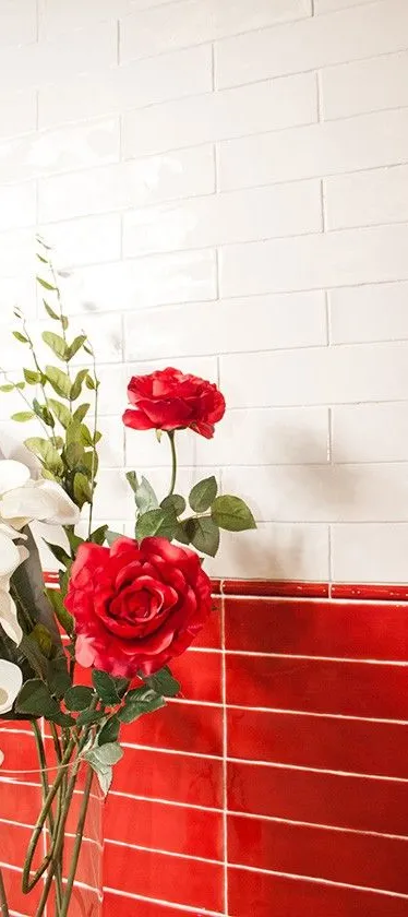 Baño con azulejos efecto monocolor en tonos cálidos, colección Alaska de Cevica