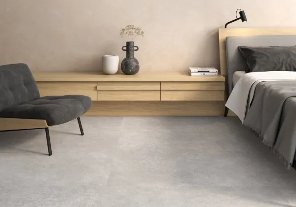 Espacio de la casa con azulejos efecto cemento, colección Concrete - solid de Argenta