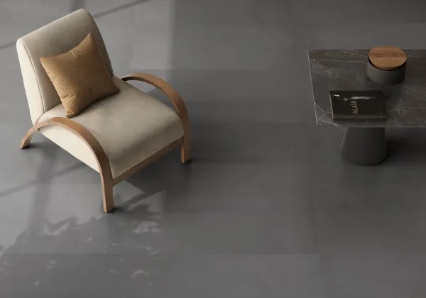 Espacio de la casa con azulejos efecto cemento en tonos neutros, colección Newclay - story de Argenta