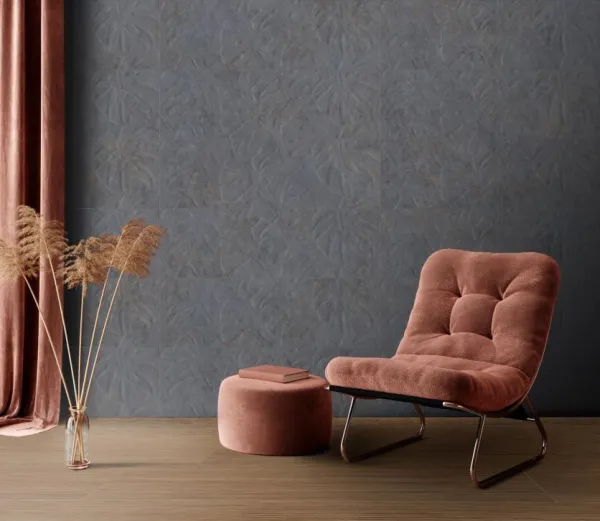 Espacio de la casa con azulejos efecto cemento, colección Panamera de Colorker