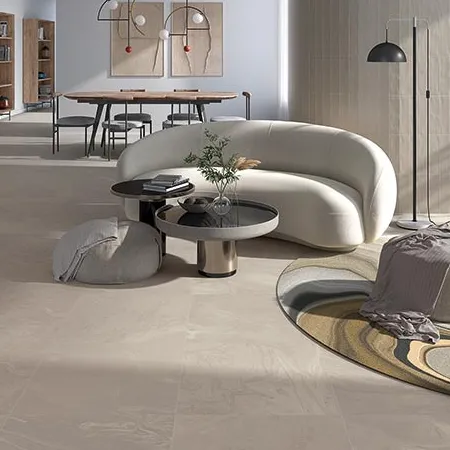 Espacio de la casa con azulejos efecto hidráulico, colección Salou de Mayolica