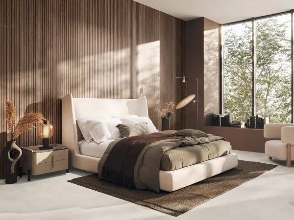 Espacio de la casa con azulejos efecto madera en tonos cálidos, colección Kenzo - kaoru de Colorker