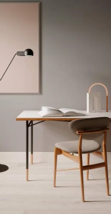 Espacio de la casa con azulejos efecto madera en tonos cálidos, colección Oltre de Marazzi