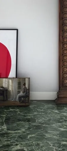 Espacio de la casa con azulejos efecto mármol en tonos fríos, colección Allmarble de Marazzi