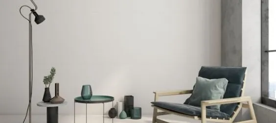 Espacio de la casa con azulejos efecto monocolor en tonos neutros, colección Carpenter - museum de Argenta