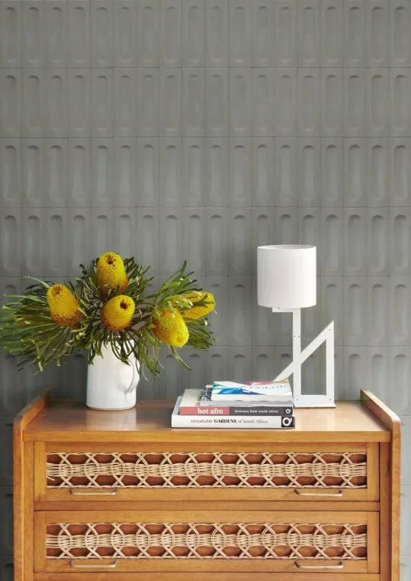 Espacio de la casa con azulejos efecto monocolor, colección Confetto de Marazzi