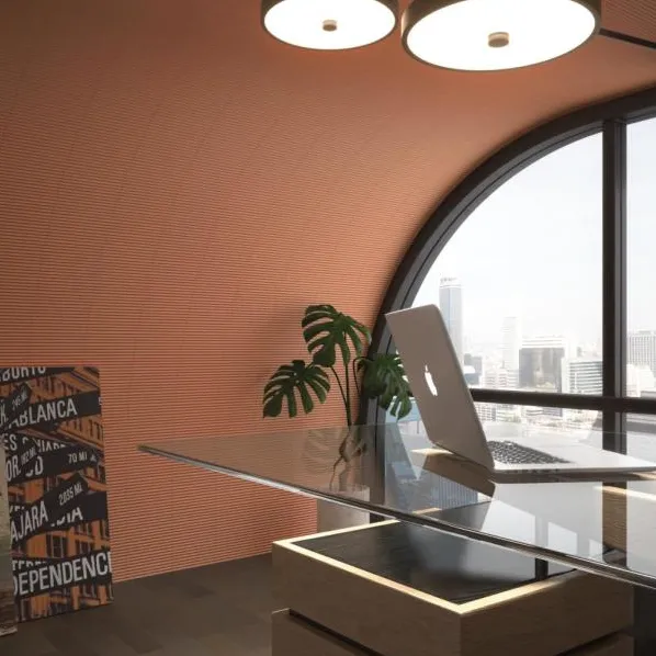 Espacio de la casa con azulejos efecto monocolor en tonos cálidos, colección Costa nova de Equipe