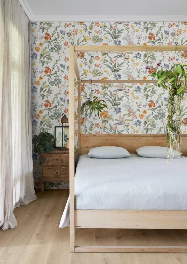 Espacio de la casa con azulejos efecto monocolor, colección White deco de Marazzi