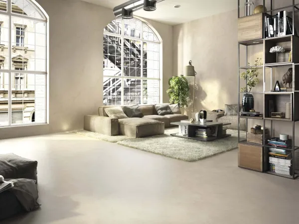 Espacio de la casa con azulejos efecto piedra, colección Classic cream de Azulejos Benadresa