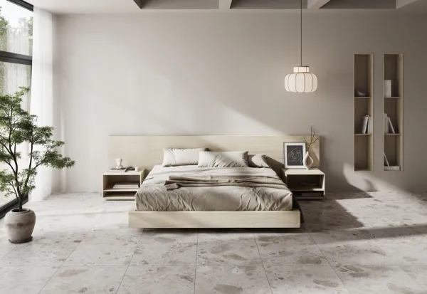 Espacio de la casa con azulejos efecto piedra, colección Petra de Argenta