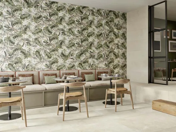 Comercio con azulejos efecto piedra, colección Sense de Love Tiles